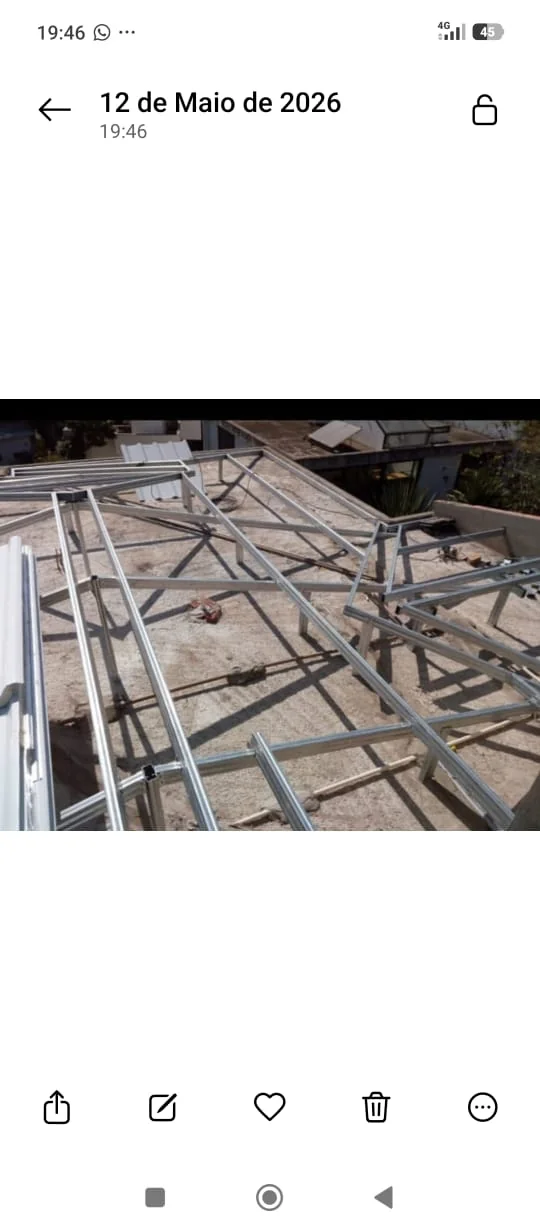 Steel frame para telhados com estrutura metálica galvanizada — Elite Telhados