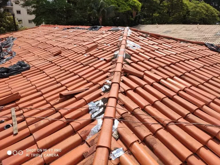 Antes da reforma de telhado Elite Telhados - obra 009